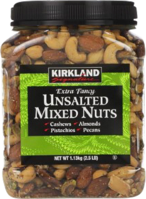 Kirkland Mixed Nuts, Unsalted, 2.5 lbs, (Bulk) Kirkland Mixed Nuts, Unsalted, 2.5 lbs, (Bulk)