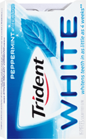 Trident White Gum, Peppermint Trident White Gum, Peppermint