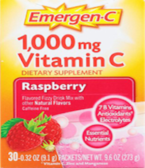 Emergen-C Vitamin C Mix, Raspberry, 30 ct box Emergen-C Vitamin C Mix, Raspberry, 30 ct box
