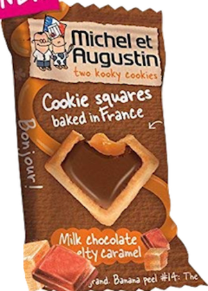 Michel Et Augustin Cookie, Milk Chocolate & Caramel, (180 ct box) Michel Et Augustin Cookie, Milk Chocolate & Caramel, (180 ct box)
