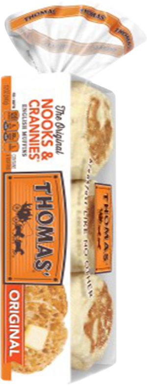 Thomas English Muffins, Plain, 6ct Thomas English Muffins, Plain, 6ct