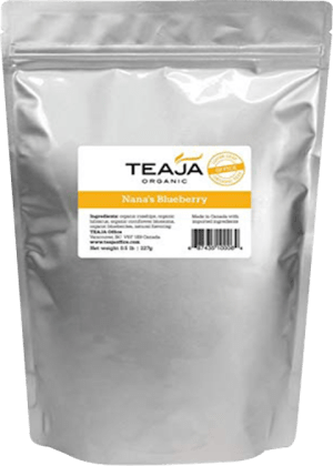 Teaja Organic Loose Leaf Tea, Blueberry Decaf, 8oz bag Teaja Organic Loose Leaf Tea, Blueberry Decaf, 8oz bag