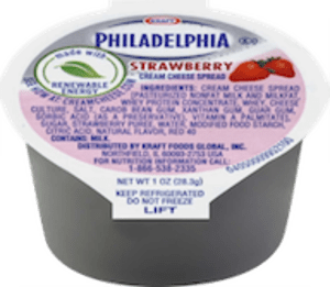 Philadelphia Cream Cheese Single Serve Cups, Strawberry, 1 oz Philadelphia Cream Cheese Single Serve Cups, Strawberry, 1 oz
