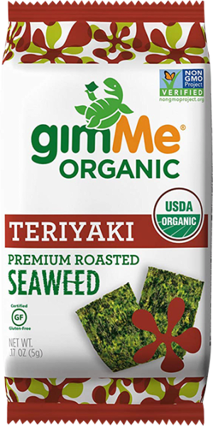 GimMe Organic Roasted Seaweed, Teriyaki, 0.17 oz GimMe Organic Roasted Seaweed, Teriyaki, 0.17 oz
