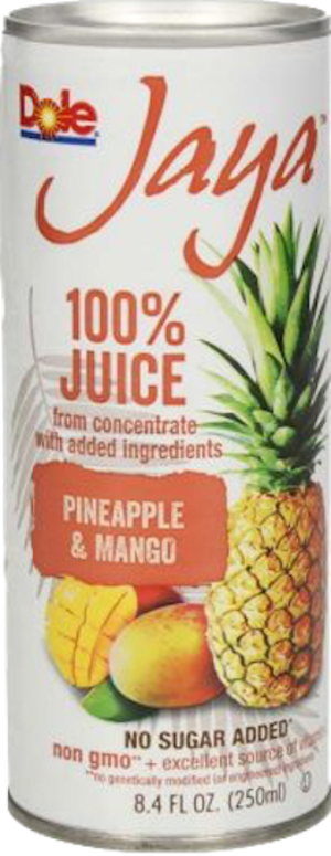 Dole Jaya Juice, Pineapple & Banana, 8.4 oz Dole Jaya Juice, Pineapple & Banana, 8.4 oz