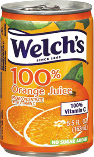 Welch's Juice, Orange, 5.5 oz Welch's Juice, Orange, 5.5 oz