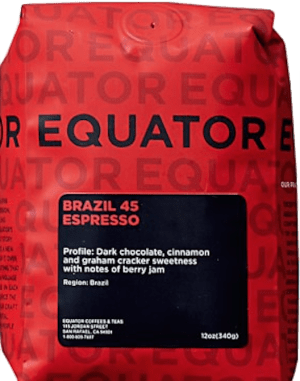 Equator Whole Bean, Brazil 45 Espresso, 2.00 lb Equator Whole Bean, Brazil 45 Espresso, 2.00 lb