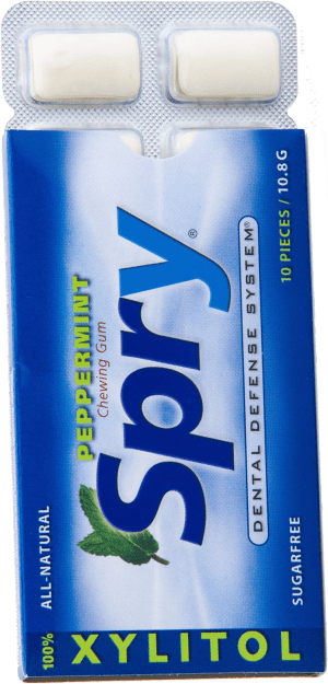 Spry Sugar Free Gum, Natural Peppermint, 10 ct Spry Sugar Free Gum, Natural Peppermint, 10 ct