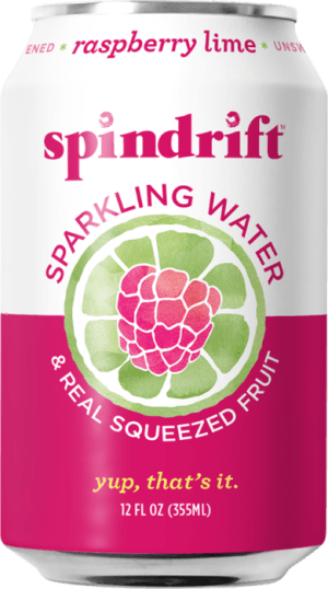Spindrift Sparkling Water, Raspberry Lime, 12 oz Spindrift Sparkling Water, Raspberry Lime, 12 oz