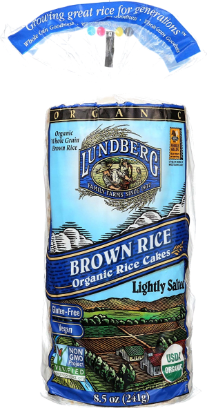 Lundberg Brown Rice Cakes, Organic Lightly Salted, 8.5 oz Lundberg Brown Rice Cakes, Organic Lightly Salted, 8.5 oz