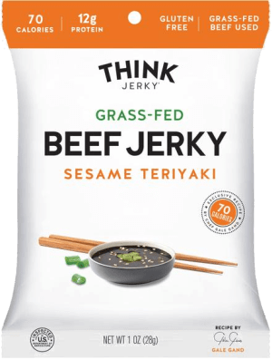 Think Beef Jerky, Sesame Teriyaki, 1 oz Think Beef Jerky, Sesame Teriyaki, 1 oz