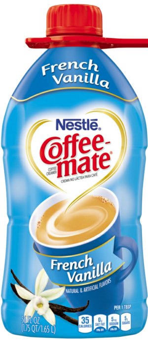 Coffee-Mate, French Vanilla, 56 oz, large bottle Coffee-Mate, French Vanilla, 56 oz, large bottle