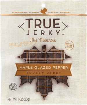 True Jerky, Maple Glazed Pepper Turkey Jerky, 1 oz True Jerky, Maple Glazed Pepper Turkey Jerky, 1 oz