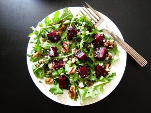Roasted Beet and Goat Cheese Salad