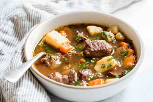 Irish Beef Stew served with Garden Salad and Soda Bread Irish Beef Stew served with Garden Salad and Soda Bread