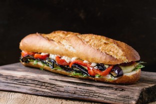 Roasted Vegetable Baguette Sandwich Roasted Vegetable Baguette Sandwich