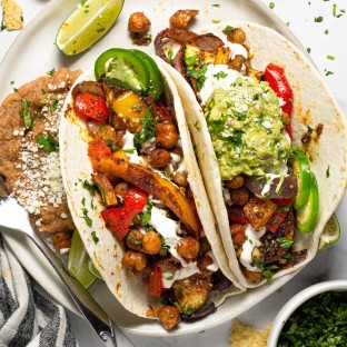Chickpea Fajita Taco Chickpea Fajita Taco