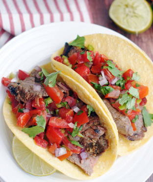 Grilled Steak Taco on Corn Tortilla Grilled Steak Taco on Corn Tortilla