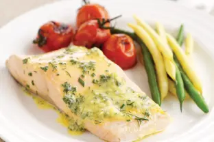 Salmon with Béarnaise Sauce
