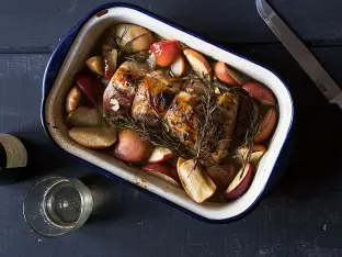 Honey Glazed Apple Roasted Pork