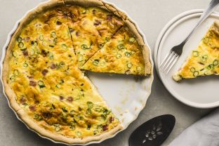 Ham and Swiss Quiche