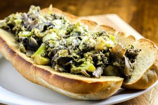 Broccolini Mushroom Sandwich