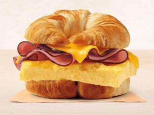 Ham Egg and Cheese on Croissant