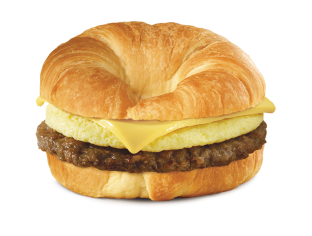 Sausage Egg and Cheese on Croissant