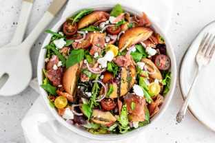 Crispy Procuitto - Grilled Peach Bowl (Gluten Free)