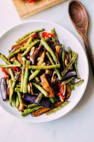 Chinese Eggplant & Green Bean Stir Fry Chinese Eggplant & Green Bean Stir Fry