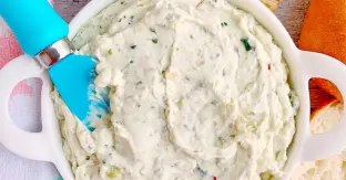 Lime Roasted Poblano Scallion Schmear