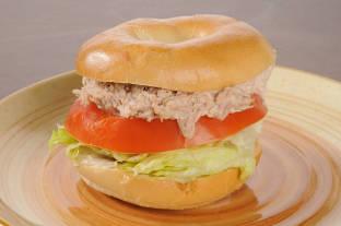 Tuna Salad Sandwich - Plain Bagel