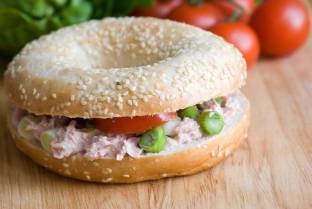 Tuna Salad Sandwich - Sesame Bagel