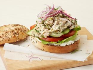 Tuna Salad Sandwich - Everything Bagel