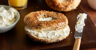 Everything Bagel with Plain Schmear