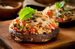 Veggie Stuffed Portobello Mushrooms