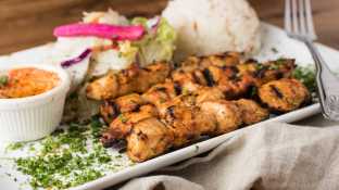 Halal Certified Chicken Shish Kebab Plate Halal Certified Chicken Shish Kebab Plate