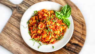 Orecchiette With Beyond Meat Sauce Orecchiette With Beyond Meat Sauce