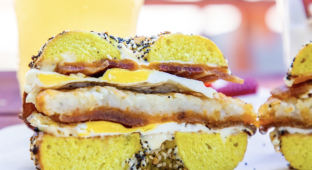 The Cure w/ Sausage Breakfast Sandwich