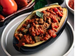 Vegan Stuffed Eggplant