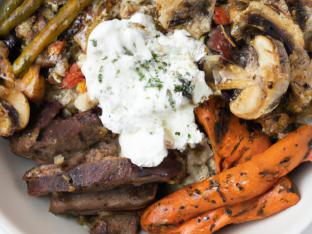 Dual Protein - Grilled Steak & Lemon Herb Chicken Grain Bowl Dual Protein - Grilled Steak & Lemon Herb Chicken Grain Bowl