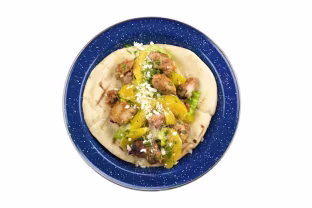 Chicken Pita with Rotisserie Potatoes