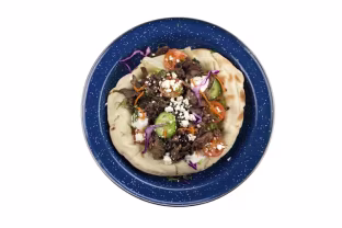 Lamb Pita with Rotisserie Potatoes