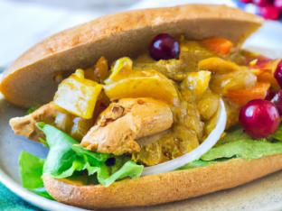 Curry Chicken Salad Sandwich & Side Salad Combo Curry Chicken Salad Sandwich & Side Salad Combo