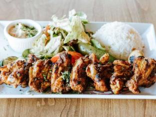 Gluten Free Halal Certified Grilled Chicken Wings Plate (No Pita Bread, No Hummus) Gluten Free Halal Certified Grilled Chicken Wings Plate (No Pita Bread, No Hummus)