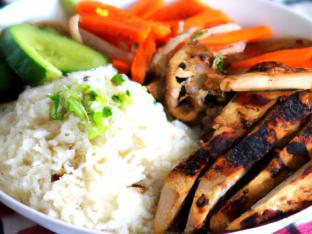 Allergen Free Grilled Chicken with Purple Rice and Assorted Veggies