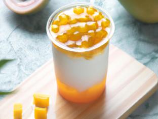 Mango Yakult with Lychee Jelly [Full Sweet]