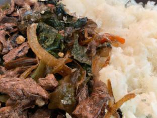 Gluten Free Bulgogi with Purple Rice and Japchae