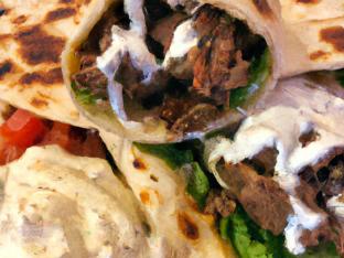 Lamb-Beef Gyro Wrap