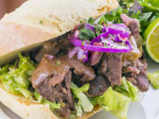 Birria Sandwich & Side Salad Combo Birria Sandwich & Side Salad Combo